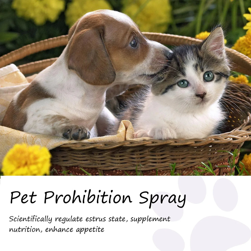 Pet Calming Pheromone Spray – Anxiety & Estrus Relief for Cats & Dogs
