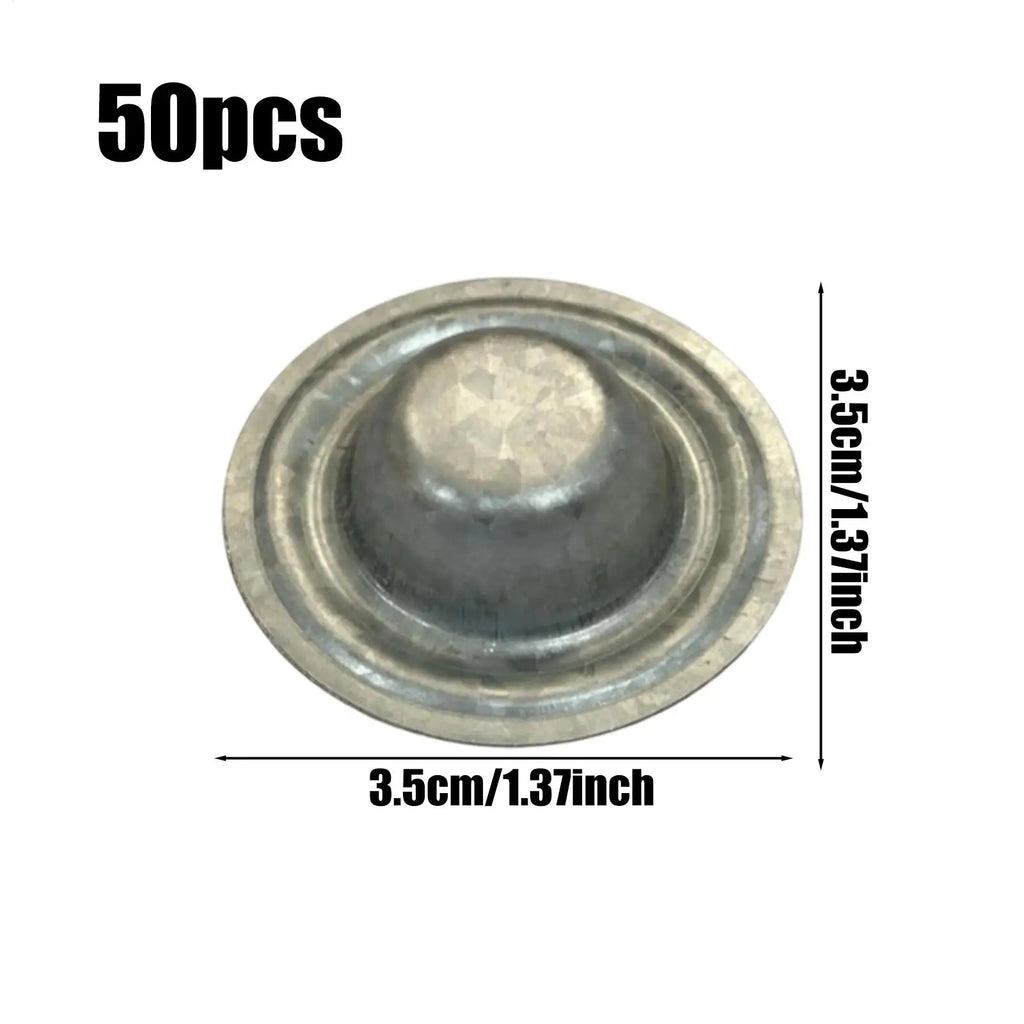 50-Pack Metal Roofing Screw Caps – Aluminum-Zinc Alloy