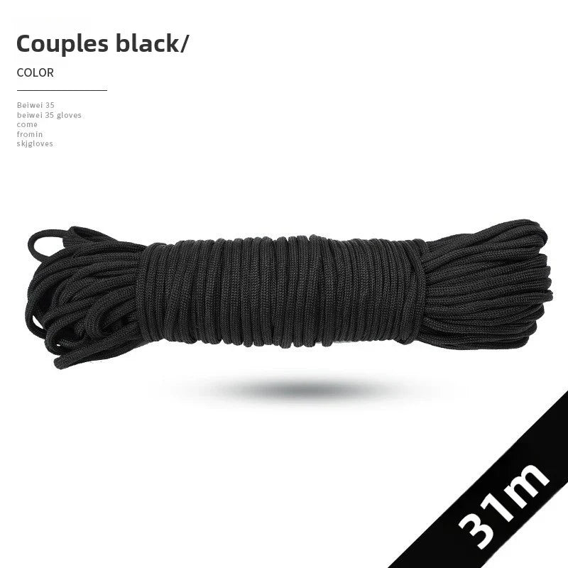 4mm 7-Core Paracord Rope 31m – 280 lb Braided Survival Cord