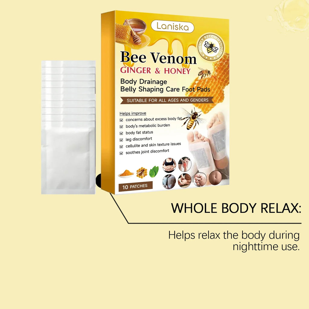 Bee Venom & Ginger Foot Patches – Moisturizing Foot Care