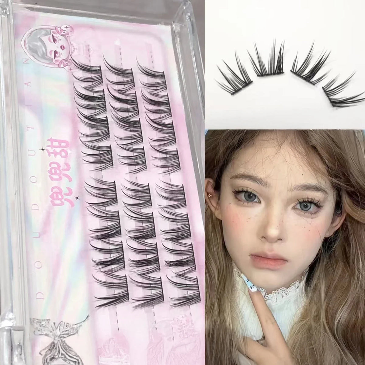 DIY Cluster False Lashes – Wispy Fly Fish Tail Style