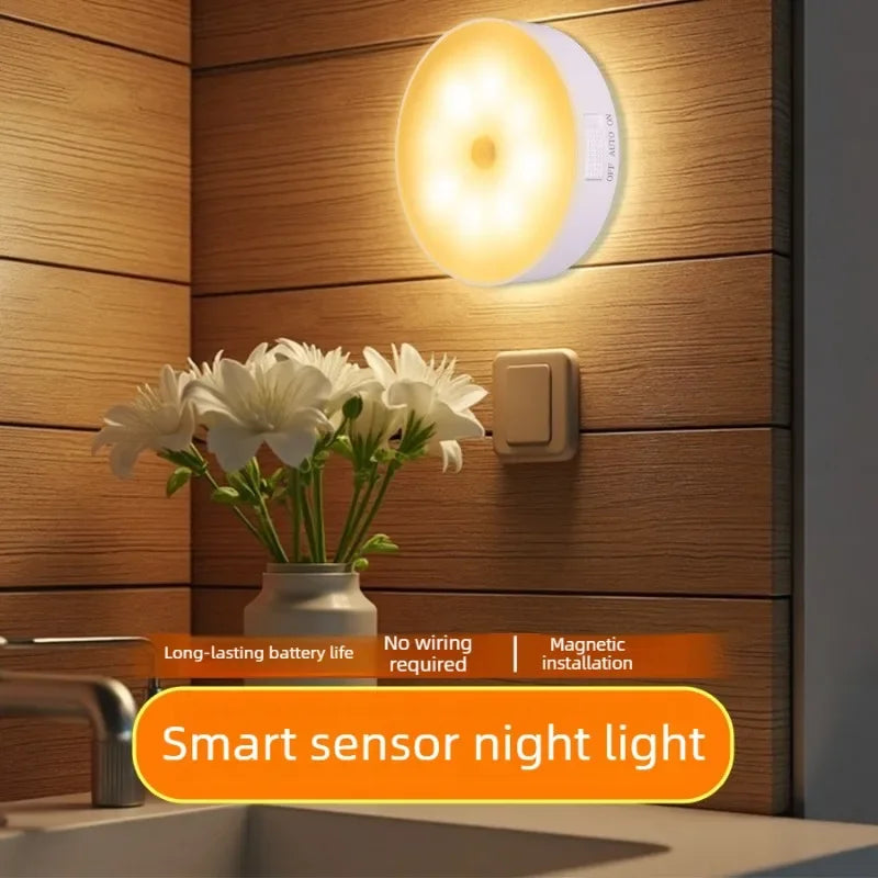 USB Rechargeable Motion Sensor LED Night Light for Home