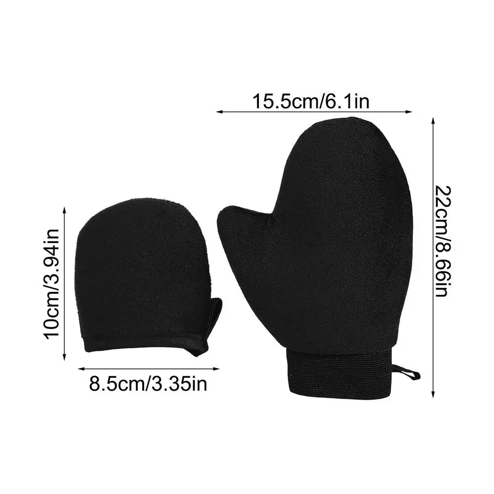 2-Pc Self-Tanning Mitt Set – Streak-Free Applicator Gloves