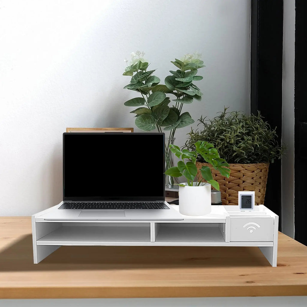 3-Tier Monitor Riser & Desk Organizer Shelf | Home Office