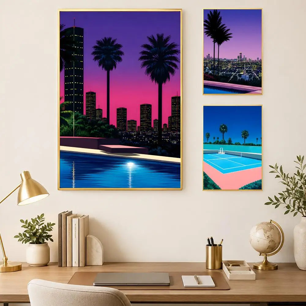 Hiroshi Nagai Art Poster – Self-Stick Waterproof Wall Decor