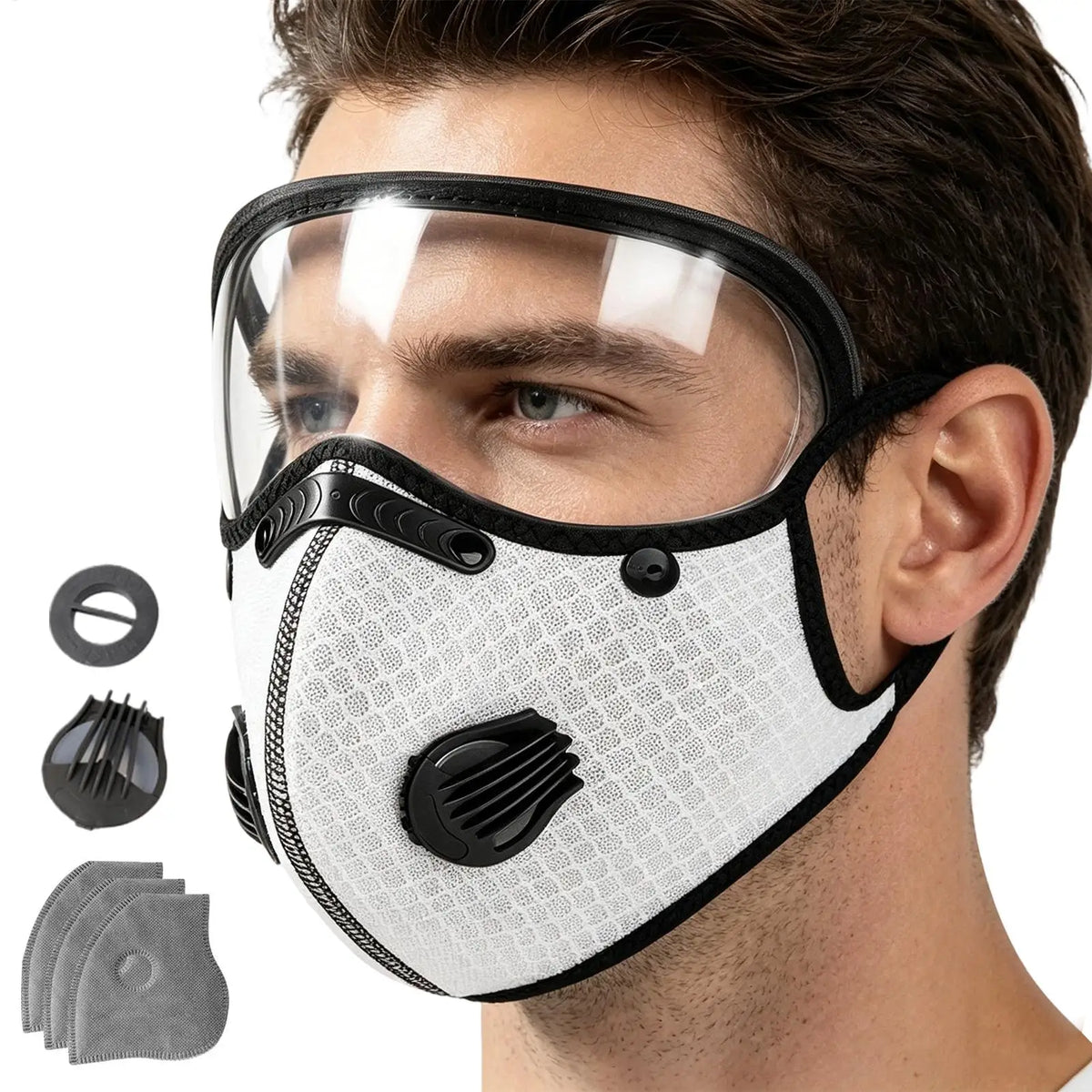 Carbon Filter Dust Mask with UV Goggles | Lawn & Outdoor