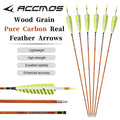 6 Wood Skin Carbon Arrows 32 ID6 2 Spine 400 500 600 700 5 Real