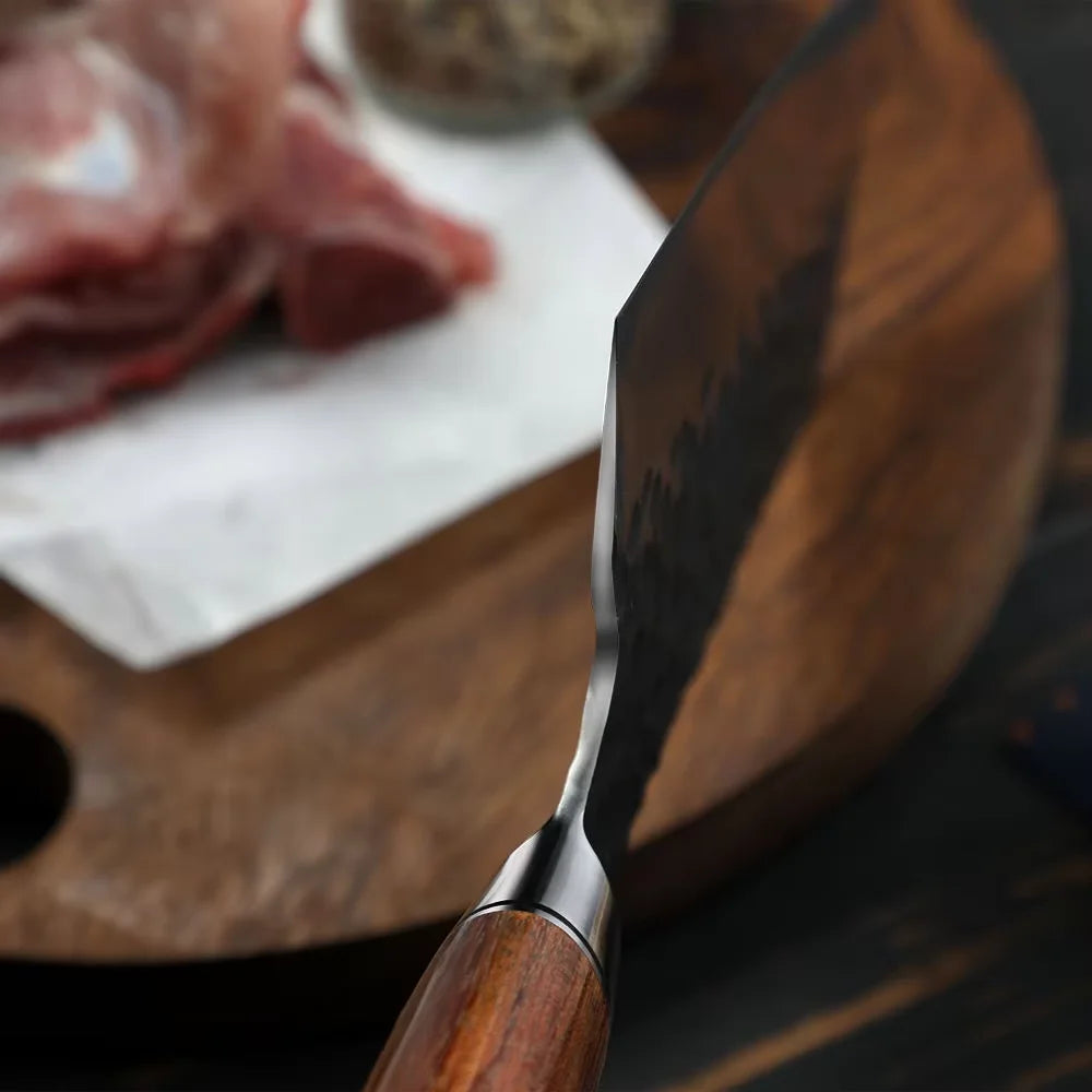 Chinese Forged Chef Knife 5Cr15MoV Steel Cleaver & Boning Knife