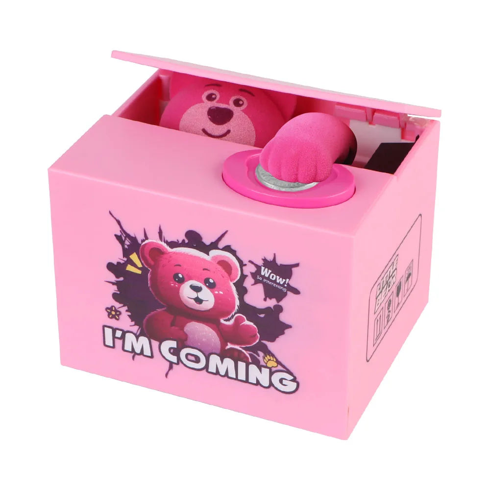 Kids Animated Coin Bank – Action Figure Piggy Bank with Music