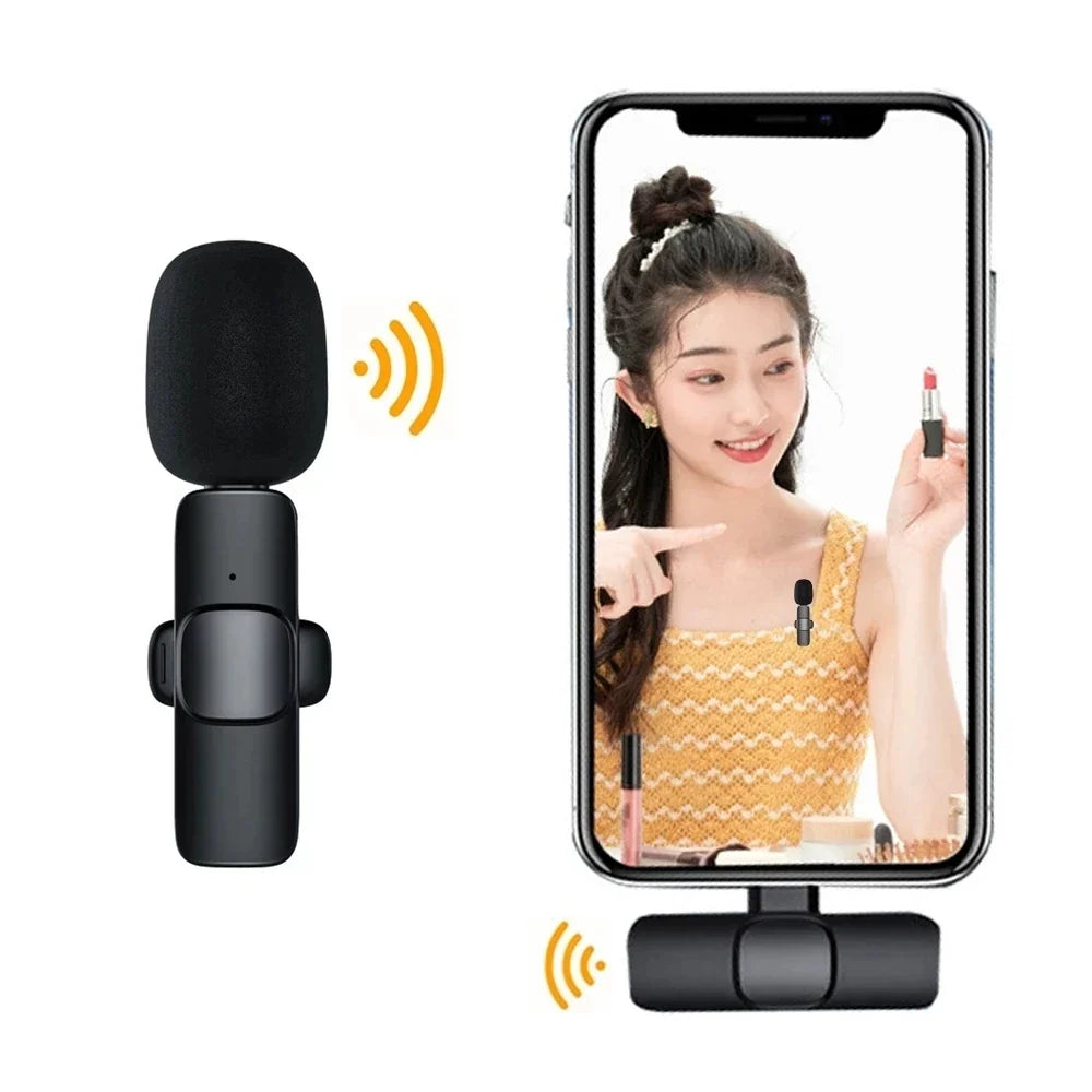 AyeBeau Dual Wireless Lavalier Mic for iPhone & Android