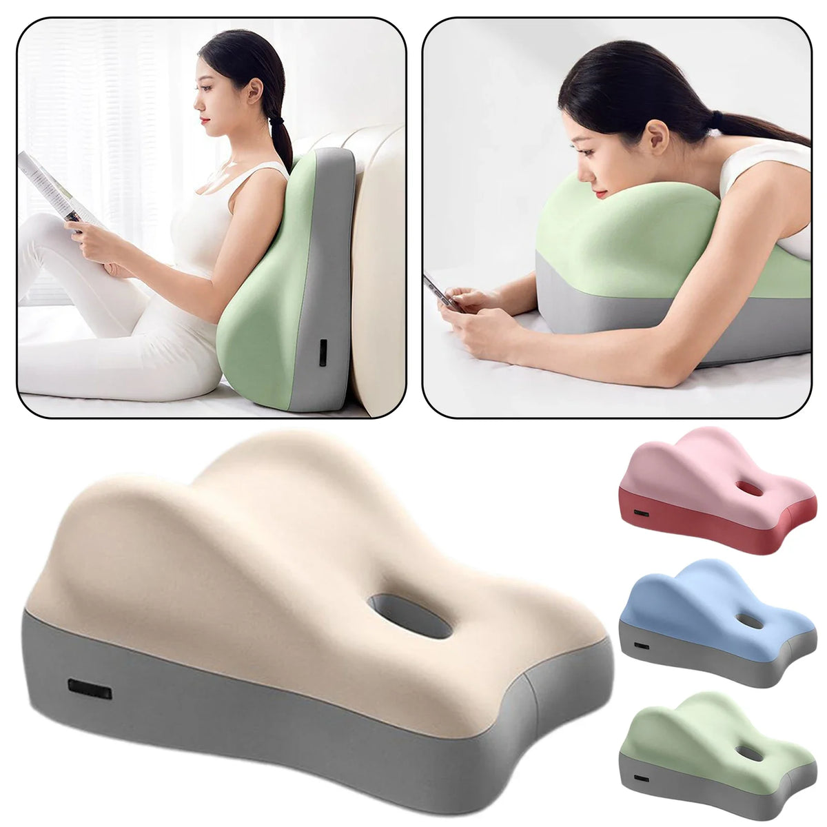 Memory Foam Lumbar Cushion | Ergonomic Back Support Pillow