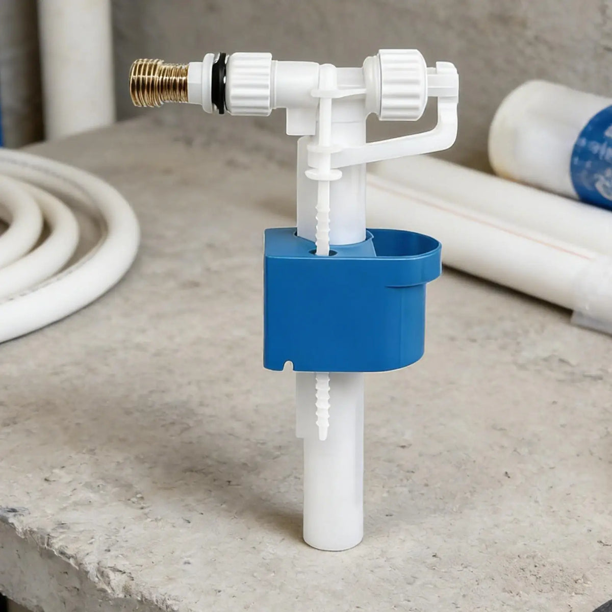 Toilet Fill Valve Replacement Kit – Brass Float Valve for Tank