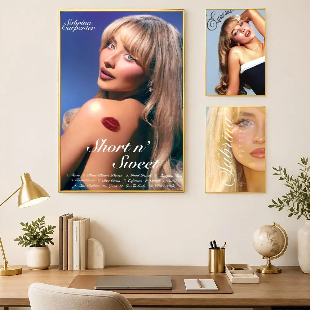 Sabrina Carpenter Poster – Self-Stick HD Wall Art Decor