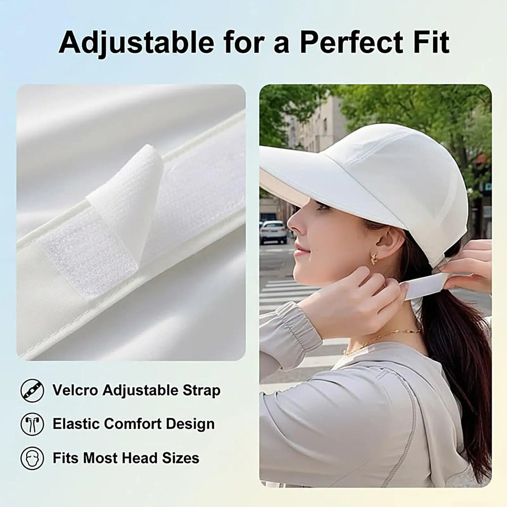 Wide Brim UV Sun Hat – Breathable Adjustable Unisex Outdoor Cap
