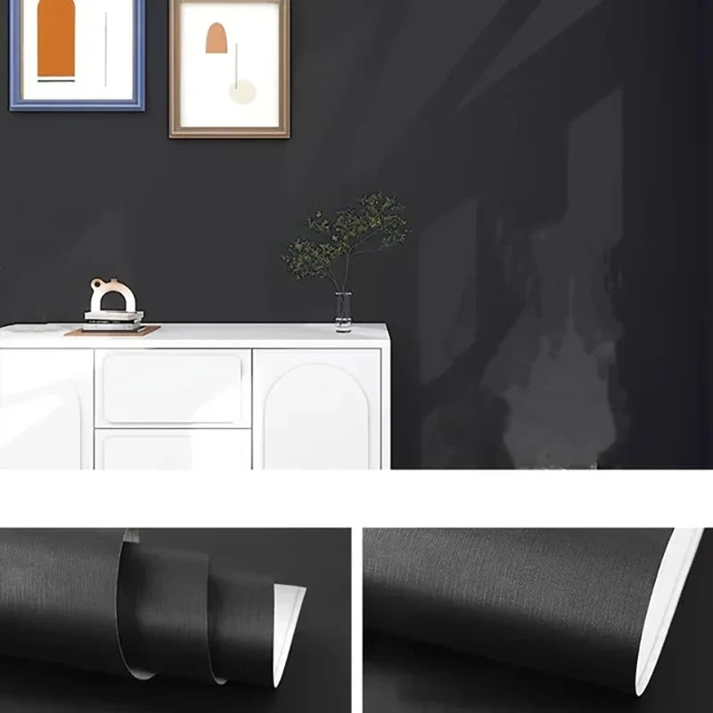 55cm Matte Peel & Stick PVC Wallpaper – Self-Adhesive Wall Film