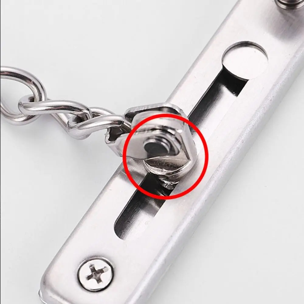 Stainless Steel Door Security Chain Lock – Hotel & Home