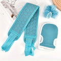 3-Piece Exfoliating Bath Set – Scrub Towel, Glove & Loofah