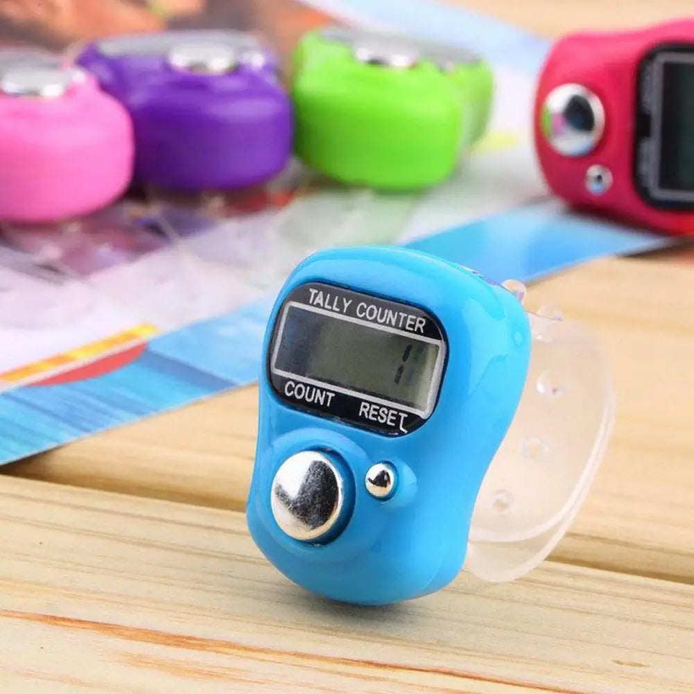 Mini Electronic Finger Tally Counter Ring – LCD Knitting Clicker