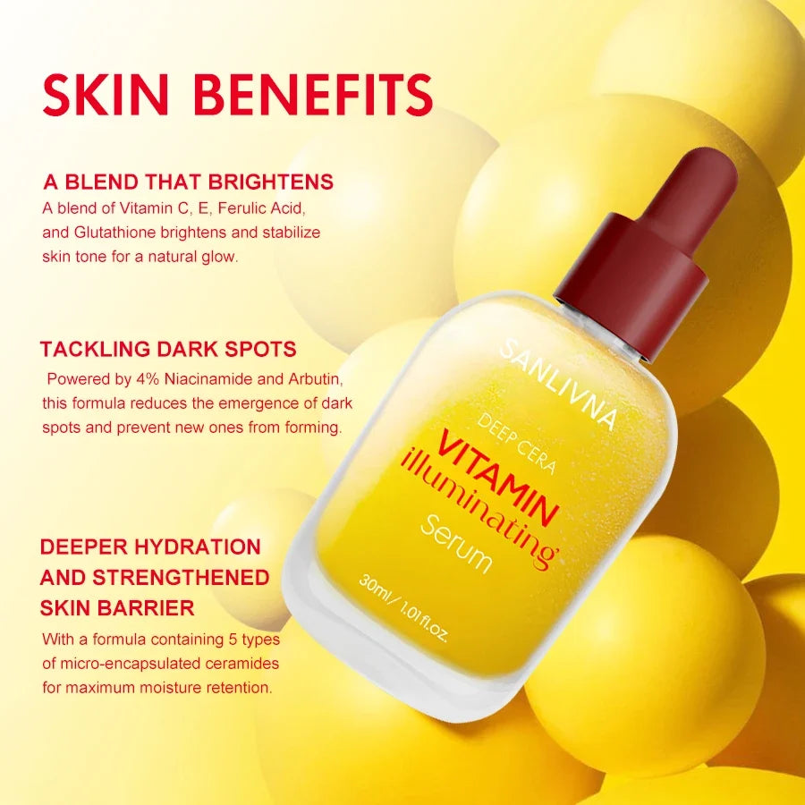 Vitamin C Niacinamide & Bakuchiol Brightening Face Serum | SANENDI