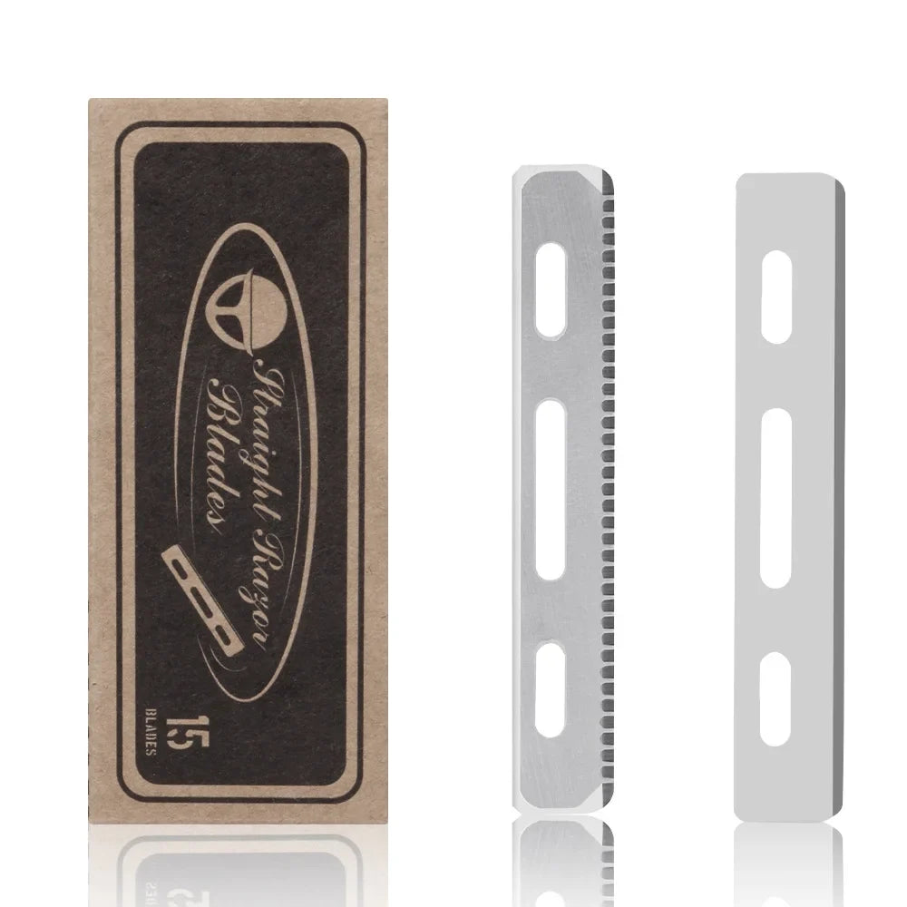 15-Pack Single Edge Stainless Steel Razor Blades for Barbers
