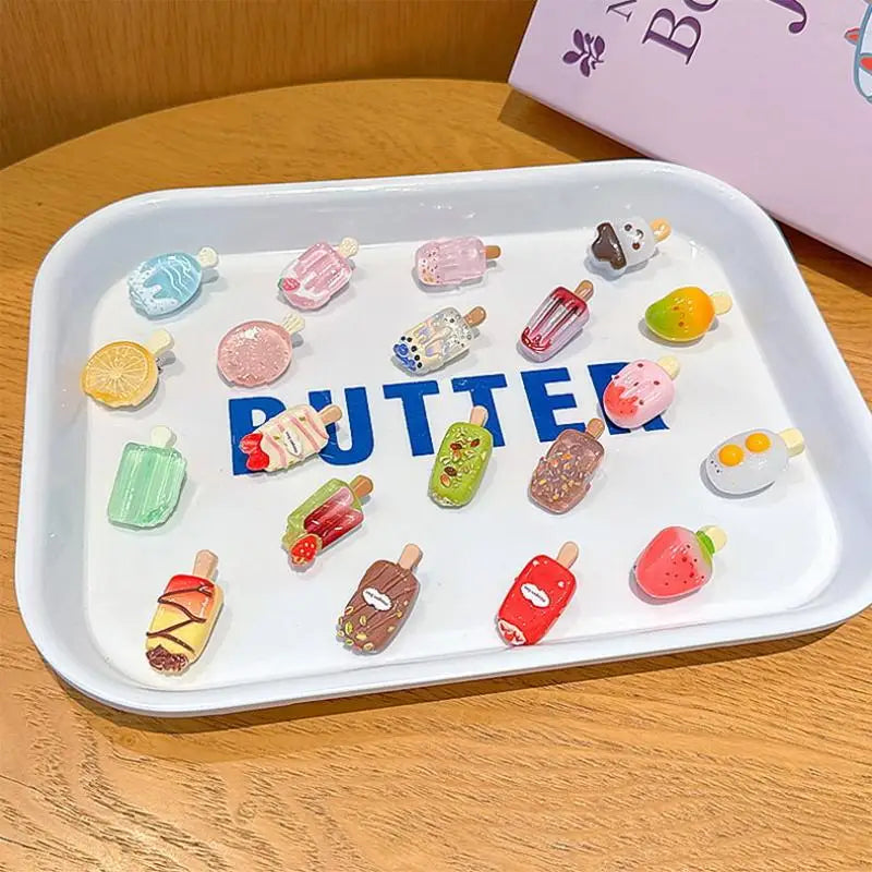 10Pcs Ice Cream Mini Duckbill Hair Clips for Women | Cute Set