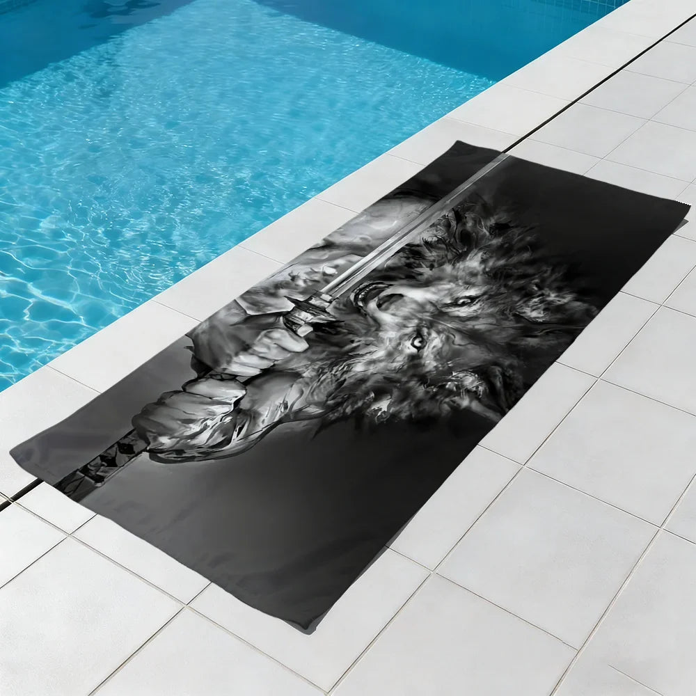 Wolfman Quick-Dry Beach Towel | Soft, Lightweight & Absorbent
