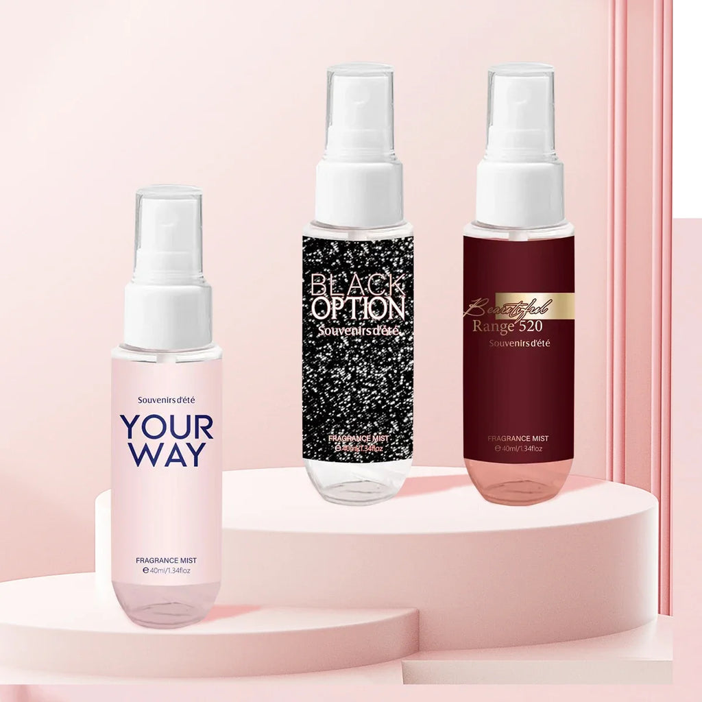 4-Piece Floral Body Perfume Spray – Alcohol-Free Women's Gift Set