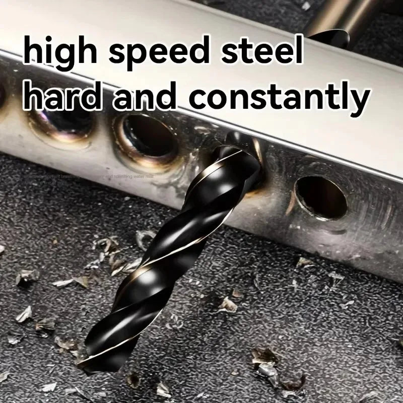 15-Piece HSS M35 Cobalt Twist Drill Bit Set 1.5mm–6.5mm