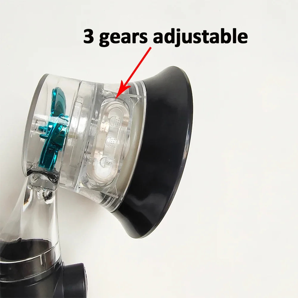3-Mode LED Turbo Fan Shower Head | High Pressure Water Saving