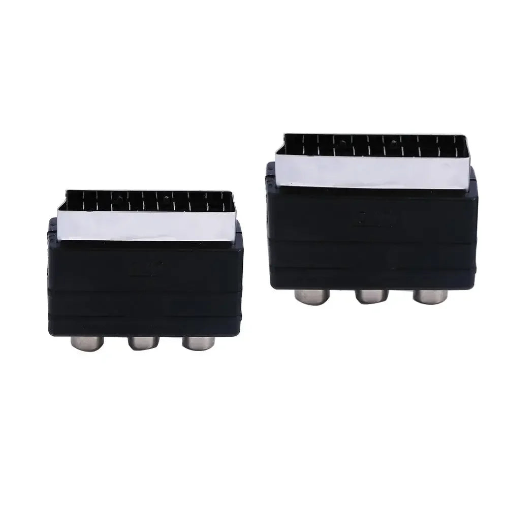 SCART Male to 3 RCA Female Adapter for TV DVD AV Converter