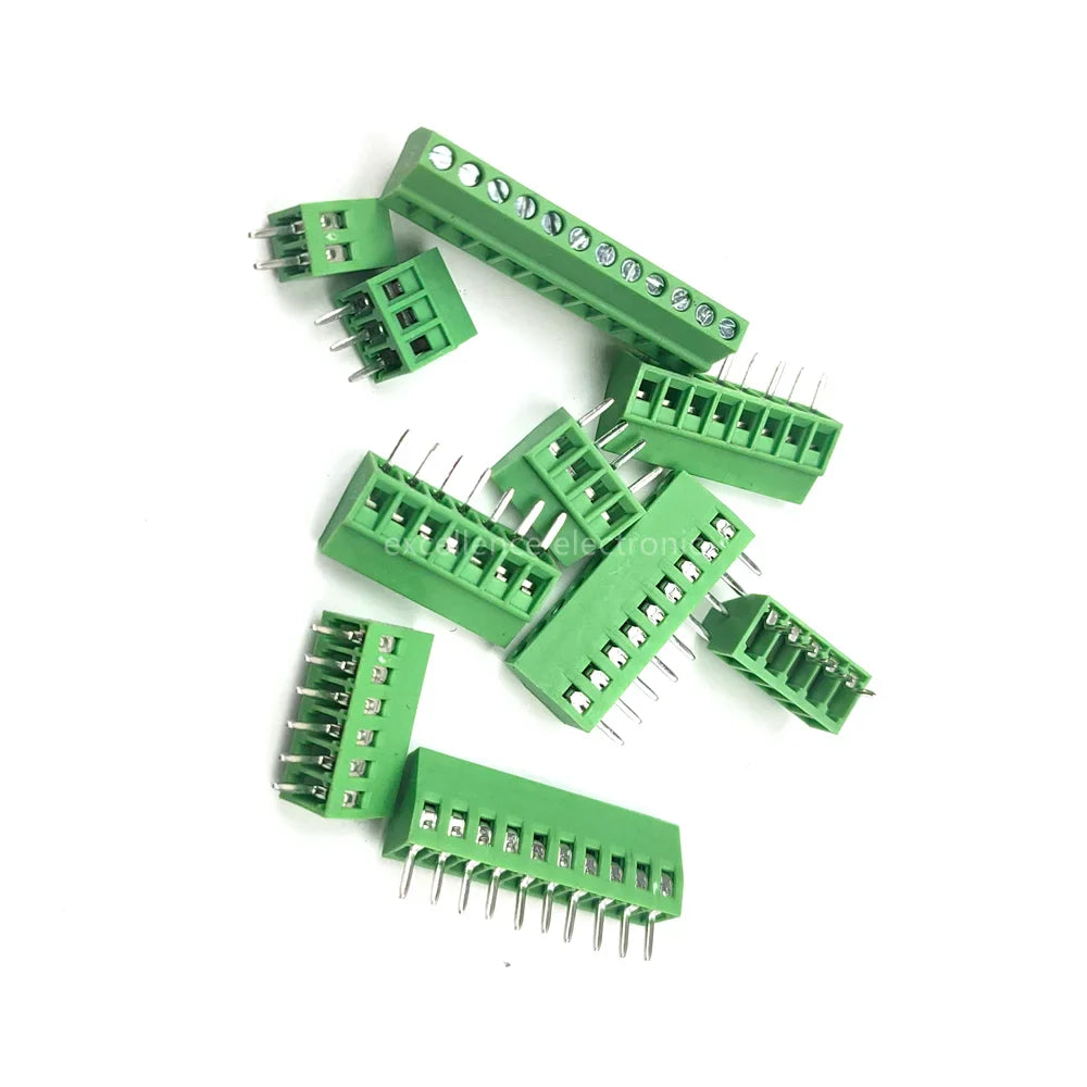 G KF128 Pitch PCB Screw Terminal Block Connector 150V 6A Mount Wires