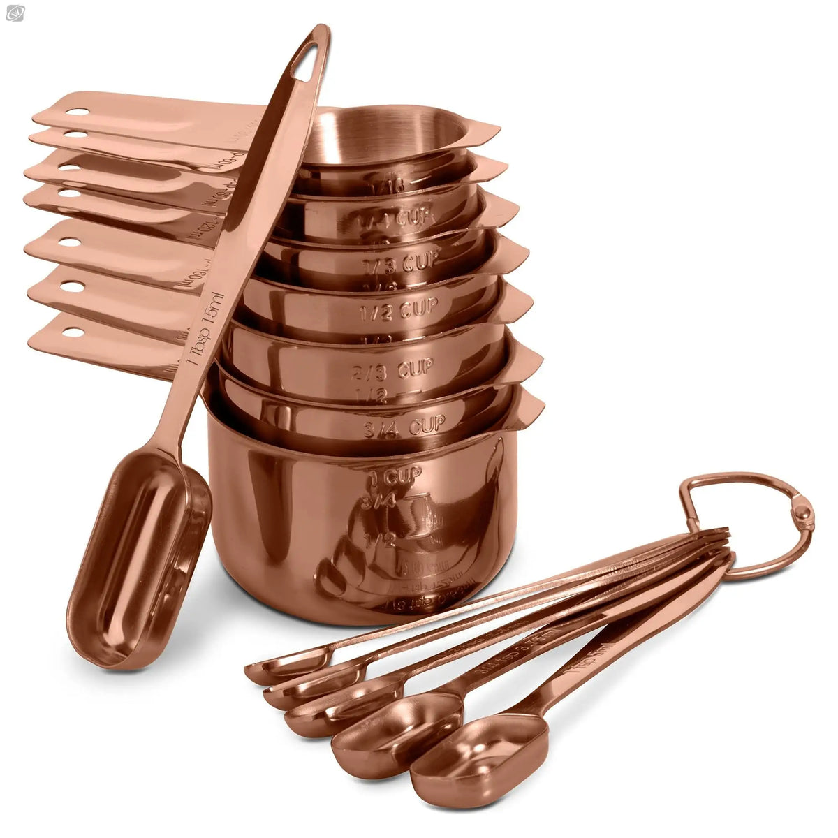 13-Pc Stainless Steel Measuring Spoons & Cups Set | Baking