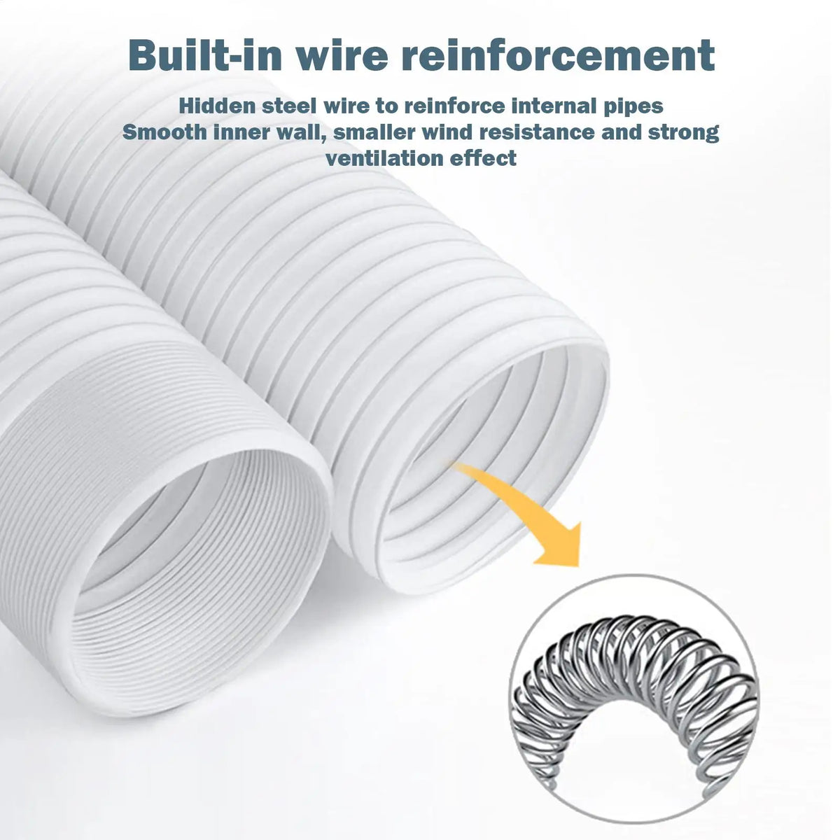 Portable AC Exhaust Hose Replacement – Flexible Vent Duct