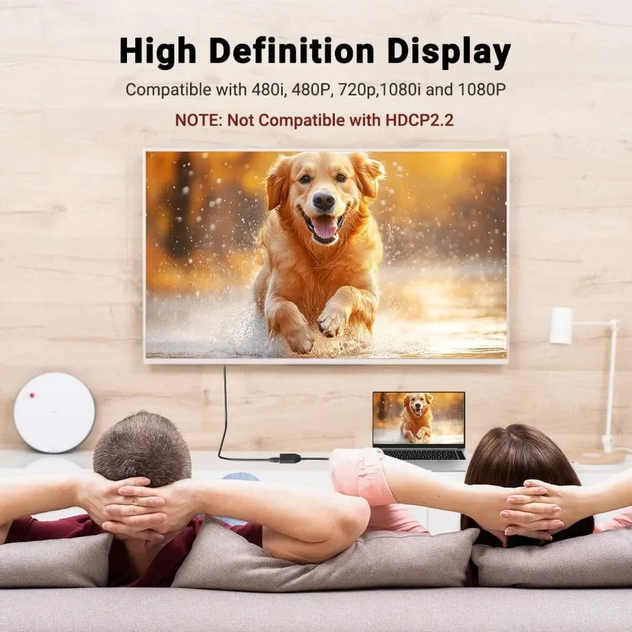 1-In-2-Out HDMI Splitter Cable 1080P | PC, PS4, Xbox, TV