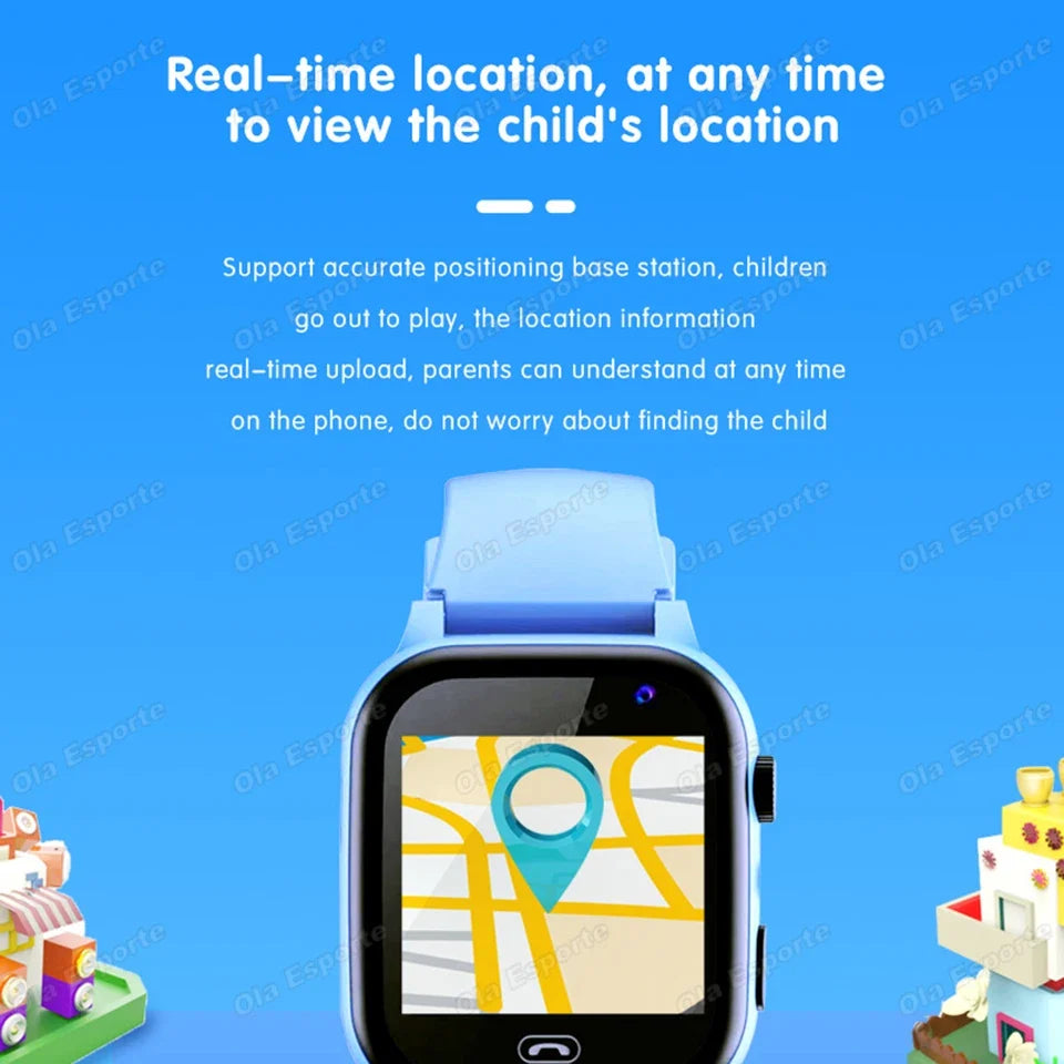 Kids Smart Watch GPS SIM Card Video Call SOS – Boys & Girls