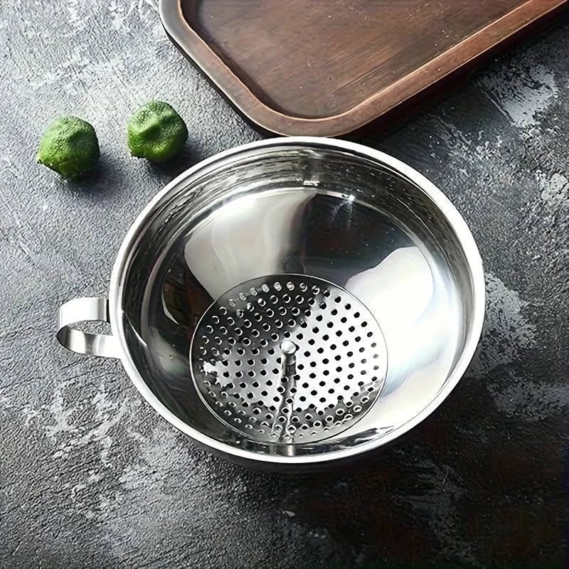 3-Pc Stainless Steel Canning Funnels Set with Strainer