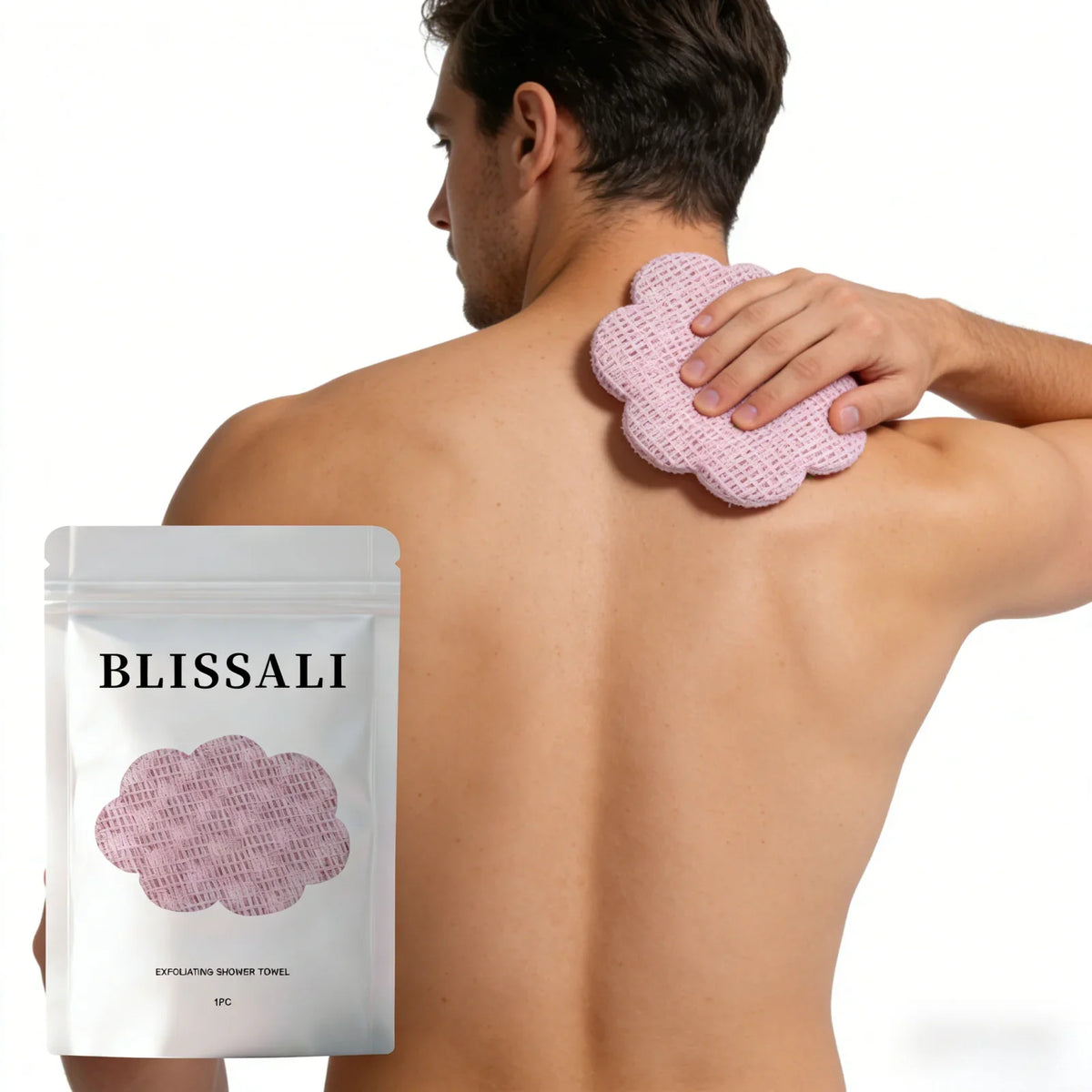 Exfoliating Antibacterial Body Scrub Towel | Honeycomb Sponge