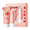 BIOAOUA Strawberry Hand Cream & Lip Balm Set – Moisturizing
