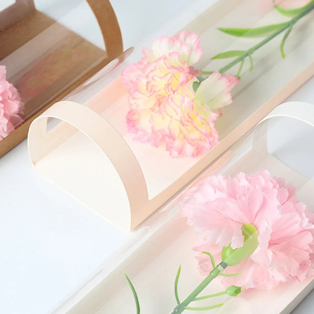 Flower Packaging Box Single Branch Rose Carnation Bouquet Florist