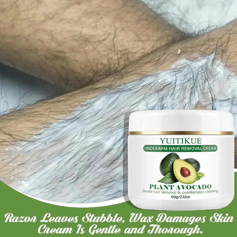 YUITIKUE Avocado Hair Removal Cream – Gentle Natural Formula