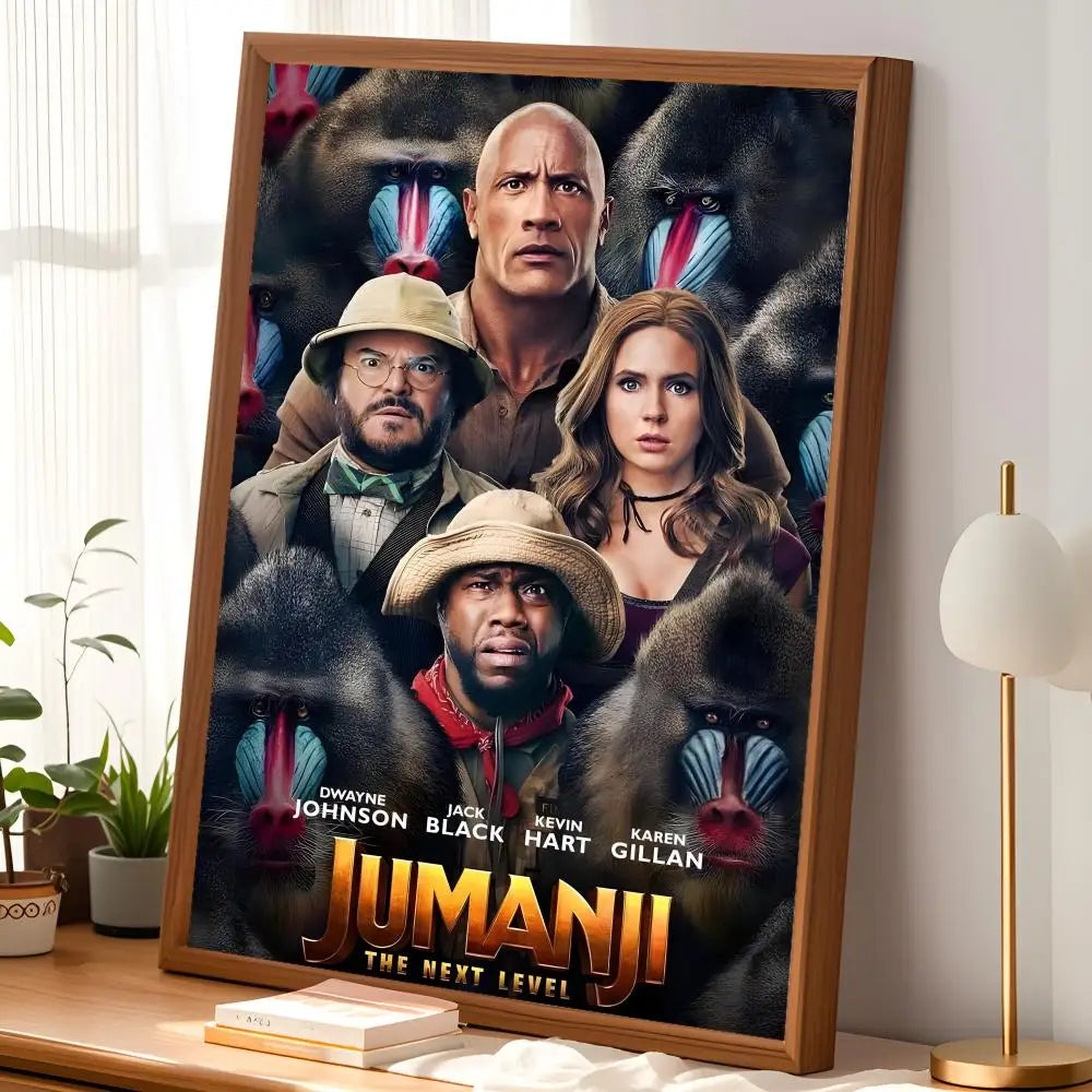 Jumanji Movie Poster Self-Stick HD PVC Waterproof Wall Art