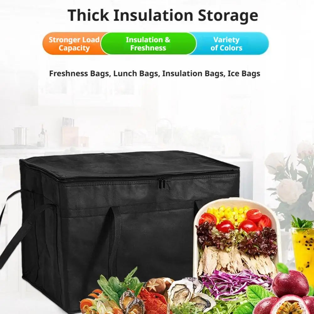 77L Insulated Thermal Tote Bag – Large Cooler Bag for Food