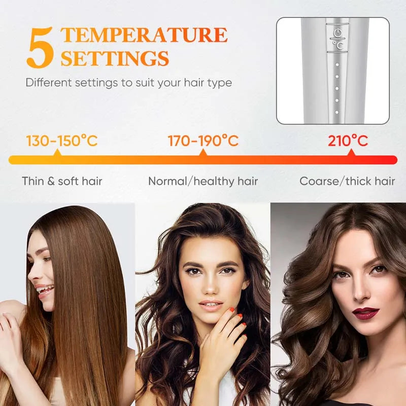 Ceramic Auto-Rotating Curling Iron | Long Barrel Wand
