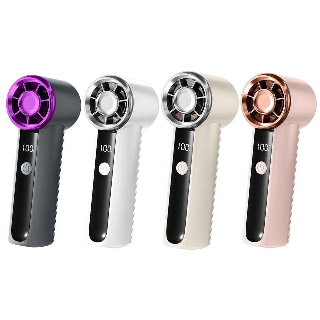 Portable Handheld Turbo Fan Rechargeable Personal 100 Speeds 16000