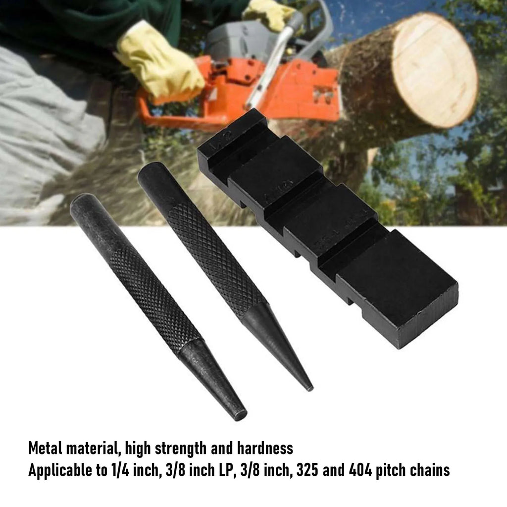 Portable Chainsaw Breaker Chain Anvil Punch Tool 10 Link Repair