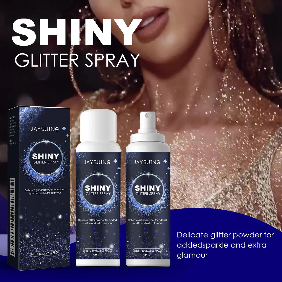 Hoygi Holographic Glitter Spray – Hair, Face & Body Shimmer