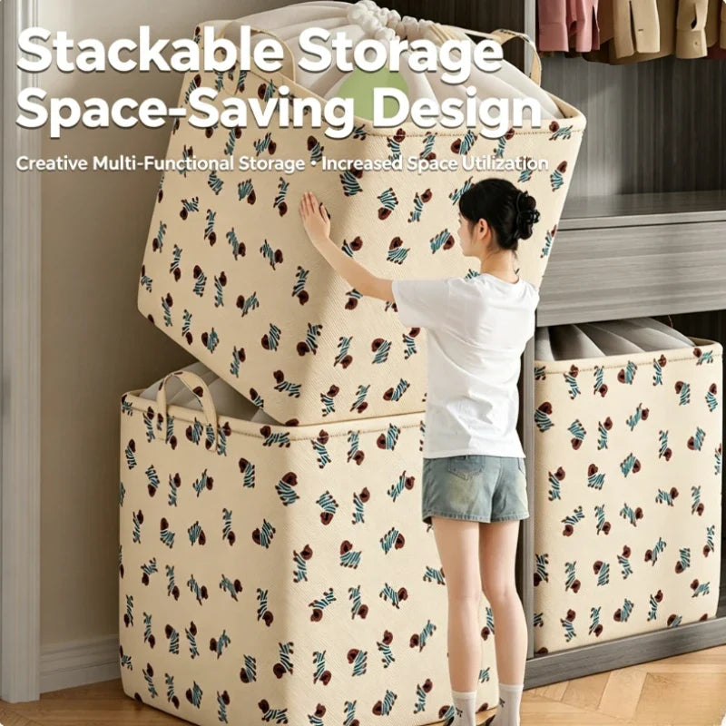 Extra Large Upgraded Capacity Storage Bag Drawstring Dustproof Quilt