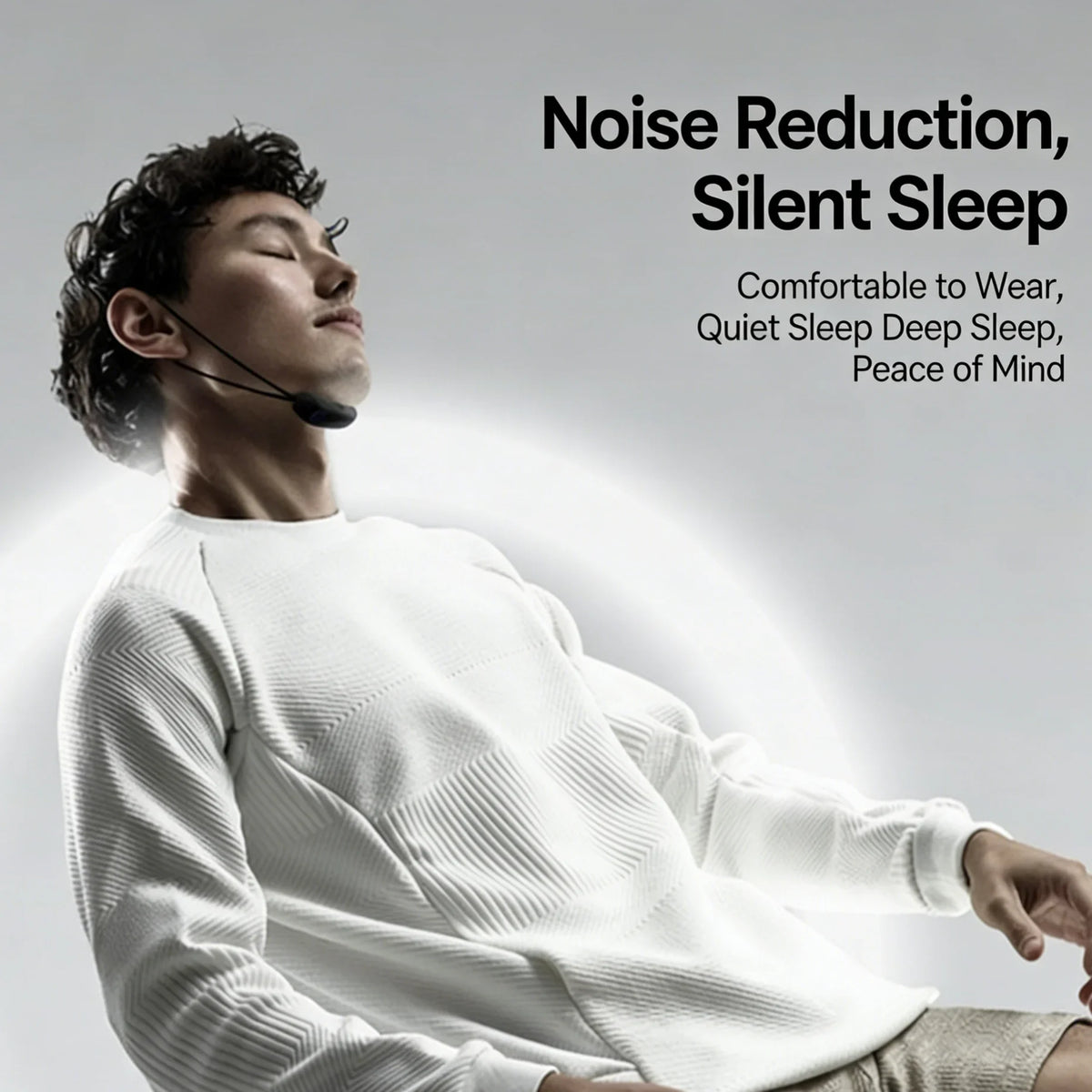 1-piece Smart Monitoring Anti-snoring Chin Strap Adjustable Waist
