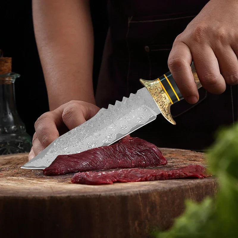 InLeung VG10 Damascus Steel Chef Knife | Wood Handle