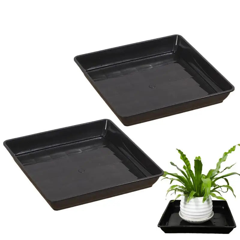 Plant Saucer Square Durable Flower Pot Indoor Outdoor Heavy Duty Tray